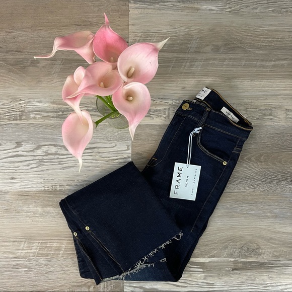 Frame Denim Le High Straight Cropped Fort Fellah - Picture 14 of 16